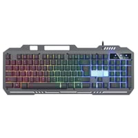 لوحة مفاتيح + ماوس للألعاب مزودة بإضاءات LED