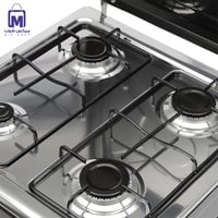 موقد غاز Primo Plus PR619 تصميم متين مع 4 شعلات مط...