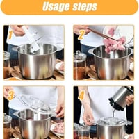 مفرمة لحم DENX DX3204 متعددة الوظائف بسعة 2 لتر