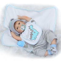 لعبة دمية طفل حديث الولادة مقاس 22 بوصة (55 سم) لل...