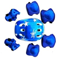 مجموعة حماية شاملة للأطفال خوذة ووسائد واقية متكام...