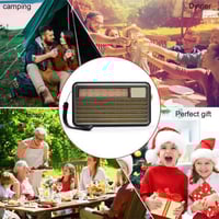 راديو DENX DX2437 بتقنية بلوتوث، مصباح يدوي وبطاري...