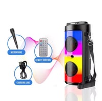 مكبر صوت ZQS-4248 اللاسلكي المحمول مع بطارية قابلة...