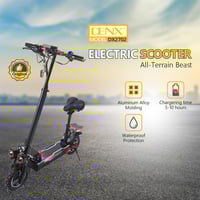 سكوترDENX DX2702 الكهربائي بقوة محرك 500 واط، بطار...