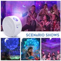 مصباح ليلي بإضاءة سماء النجوم والكواكب بتقنية RGB...