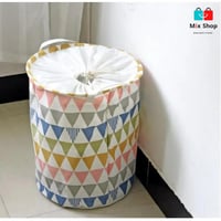 سلة غسيل ملابس قابلة للطي مع رباط لتخزين الملابس