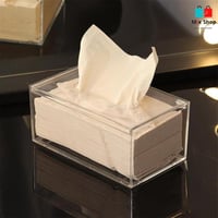 علبة مناديل اكريليك شفاف للمنزل والسيارة