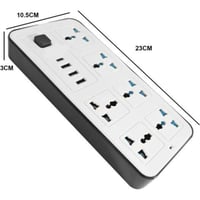 توصيلة POWERMAX MX53 الكهربائية مع 6 مقابس كهربائي...