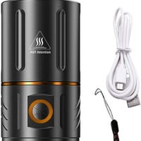 مصباح يدوي LED قابل لإعادة الشحن عبر USB بقوة 2000...