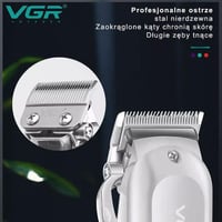 ماكينة حلاقة الشعر VGR V-278 مع بطارية قابلة لإعاد...