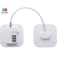 قفل الثلاجة مكون من قطعتين بكلمة مرور 3 ارقام لغلق...