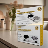 موقد كهربائي مزدوج DENX DX2804 بقدرة 2000 واط من ح...