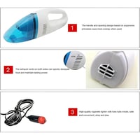 مكنسة سيارة محمولة 12 فولت بقوة شفط عالية مع فلتر...