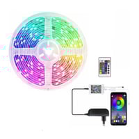 شريط LED RGB بطول 10 أمتار مع وحدة تحكم عن بُعد وت...