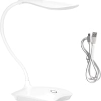 مصباح طاولة LED أبيض خفيف قابل لإعادة الشحن عبر US...