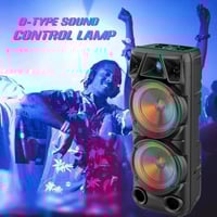 مكبر صوت ZQS8210 بتقنية البلوتوث مع بطارية قابلة ل...