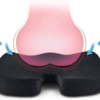 طقم وسادة المقعد ووسادة الظهر يخلي جلستك صحية