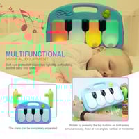 سجادة لعب للاطفال مع ألعاب معلقة وبيانو موسيقي لعم...