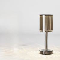 مصباح طاولة كريستالي مع بطارية قابلة لإعادة الشحن...