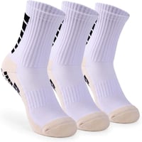 زوج من جوارب كرة القدم المضادة للانزلاق.