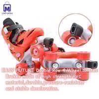 حذاء تزلج 4 عجلات للأطفال قابل للتعديل مع حماية مق...