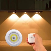 أضواء LED تتكون من 3 قطع مع جهاز تحكم عن بُعد لمخت...