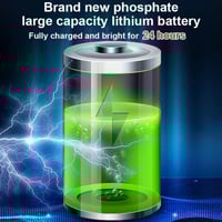 مصباح للطاقة الشمسية مع إضاءة LED ومقاومة للماء وج...