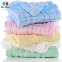 مجموعة مناشف قطنية مكونة من 5 مناشف للأطفال وحديثي...