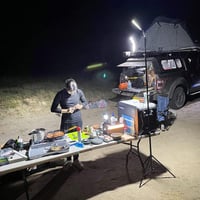 كشاف LED طويل مع وحدة تحكم RF – إضاءة ديناميكية، ت...