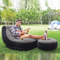 كرسي استرخاء كبیر للغایة قابل للنفخ مع مسند قدم وح...