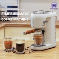 ماكينة تحضير القهوة 2 في 1 DENX DX3417 بضغط 20 بار...