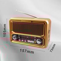 راديو DENX DX2445 متعدد الوظائف بصوت Hi-Fi وبلوتوث...