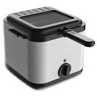 مقلاة عميقة DENX DX4002 ستيل 2.5 لتر، 1000 واط لنت...