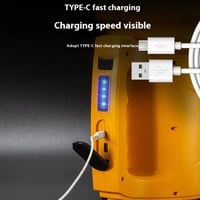 كشاف يدوي W5207-2 مع إضاءة RGB متعددة الألوان مقاو...