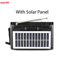 راديو KTF-1652 يعمل بالطاقة الشمسية والبلوتوث مع ب...