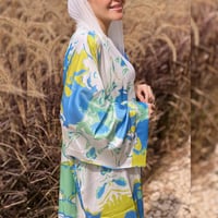 كارديجان نسائي مع بنطلون ستان