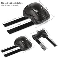 مجموعة الحماية المتكاملة مكونة من 6 قطع للركب.