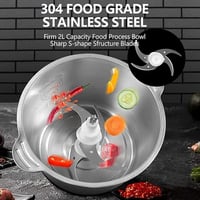 مفرمة لحم DENX DX3204 متعددة الوظائف بسعة 2 لتر