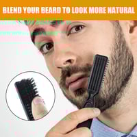 قلم ملء اللحية المقاوم للماء مع فرشاة تحديد