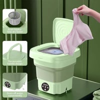 غسالة ملابس قابلة للطي متعددة الوظائف بسعة 11 لتر...