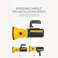 مصباح يدوي COB محمول W5164-3 ذو نطاق طويل وشحن USB...
