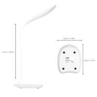 مصباح طاولة LED أبيض خفيف قابل لإعادة الشحن عبر US...
