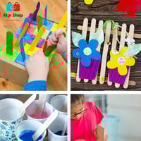 أعواد خشبية متعددة الاستخدامات مكونة من 50 قطعة لص...