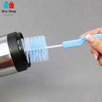 مجموعة فرش تنظيف الزجاجات مع إسفنجة مكونة من قطعتي...