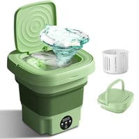 غسالة ملابس قابلة للطي متعددة الوظائف بسعة 11 لتر...