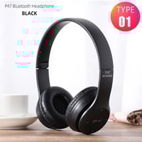 سماعة الرأس اللاسلكية P47 5.0+EDR بتقنية بلوتوث مت...