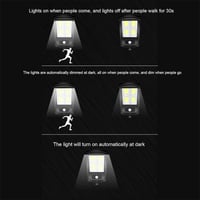 مصباح BK-818-4 الشمسي 50 واط COB بحساس حركة ومقاوم...