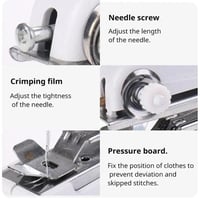 آلة الخياطة المحمولة واليدوية للخياطة الدقيقة والح...