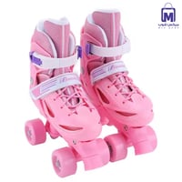 حذاء تزلج 4 عجلات للأطفال قابل للتعديل مع حماية مق...