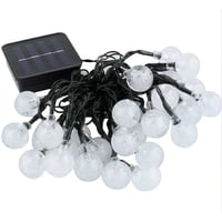 سلسلة إضاءة LED كروية بالطاقة الشمسية 20 مترًا مقا...